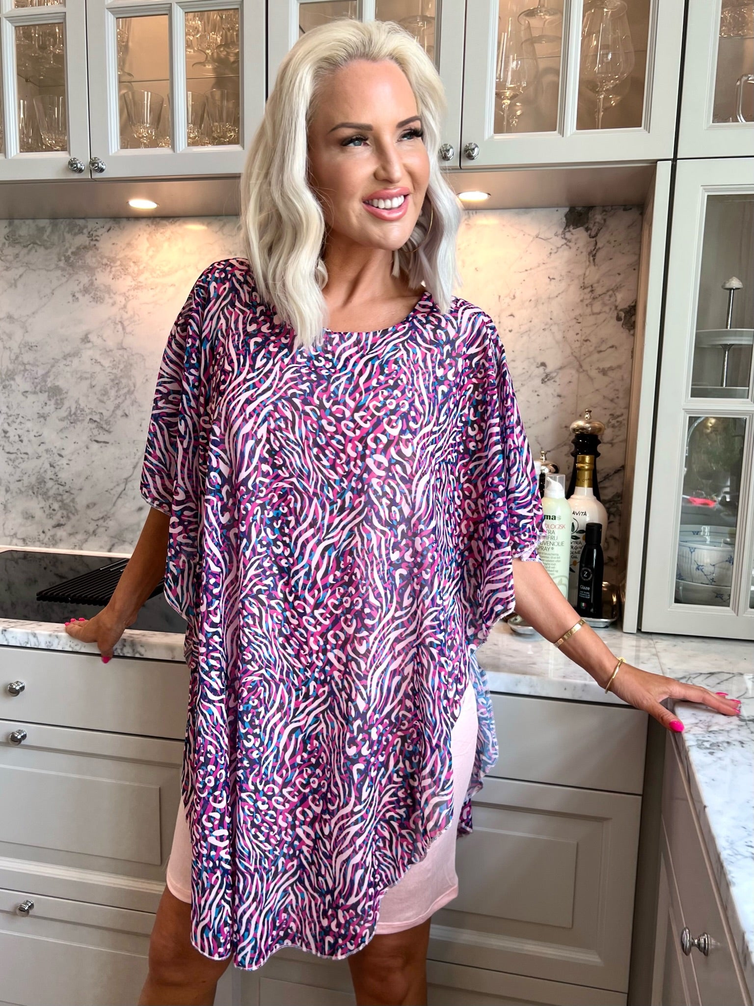 Kenya - Tunikakjole med chiffonlag